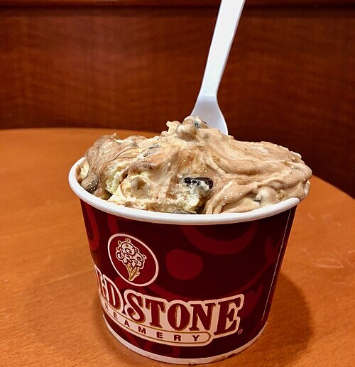Ice cream served at Cold Stone Creamery